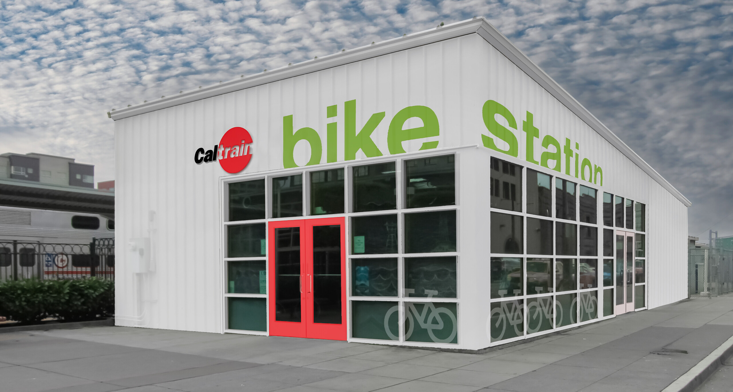 Caltrain Bike Station
