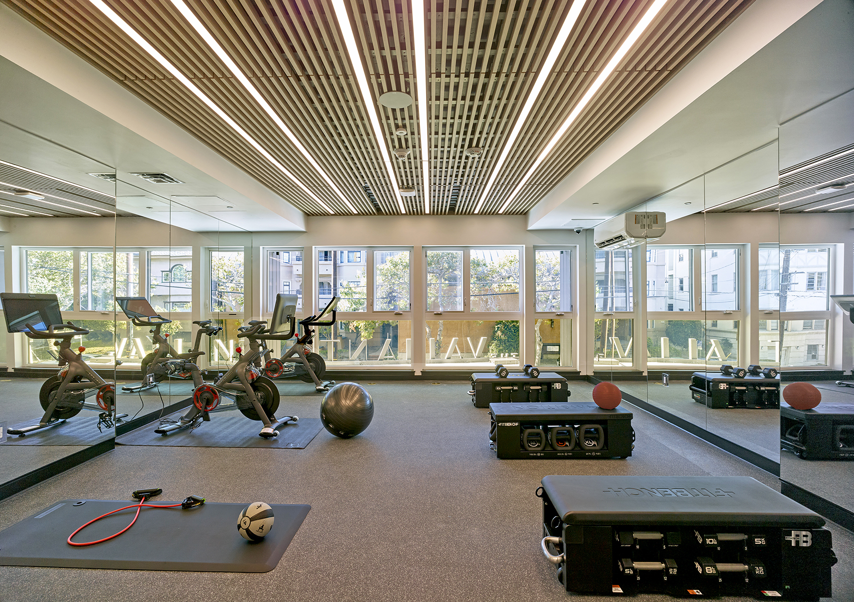 Fitness center at The Valiant in Berkeley